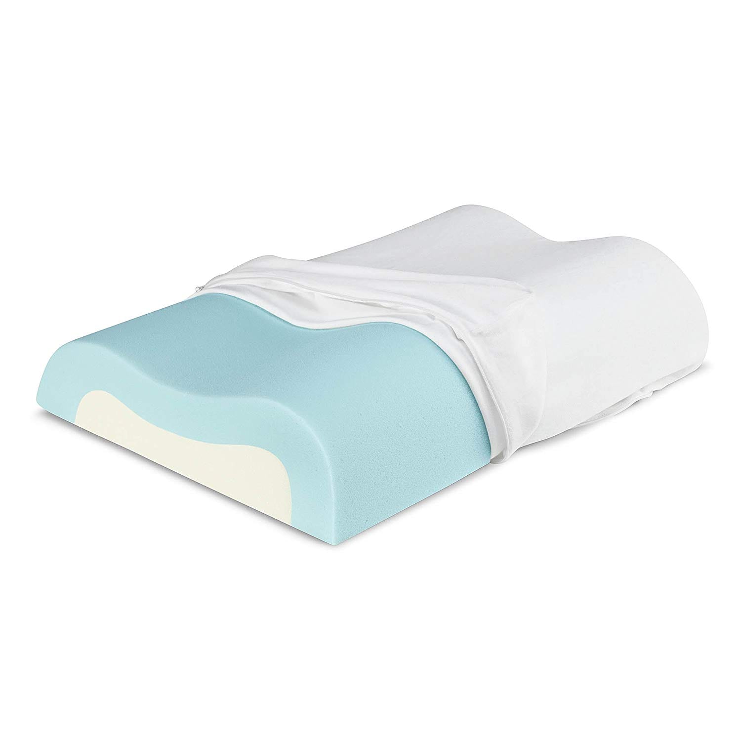 Sleep Innovations Cooling Contour Memory Foam Pillow