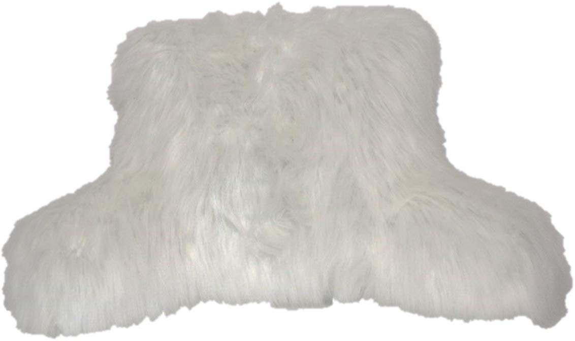 Brentwood Originals Angora Fur Backrest Pillow