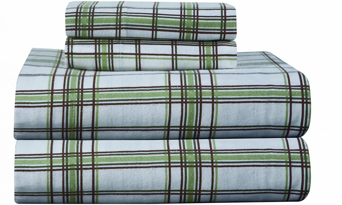 Pointehaven Printed Flannel Sheet Set