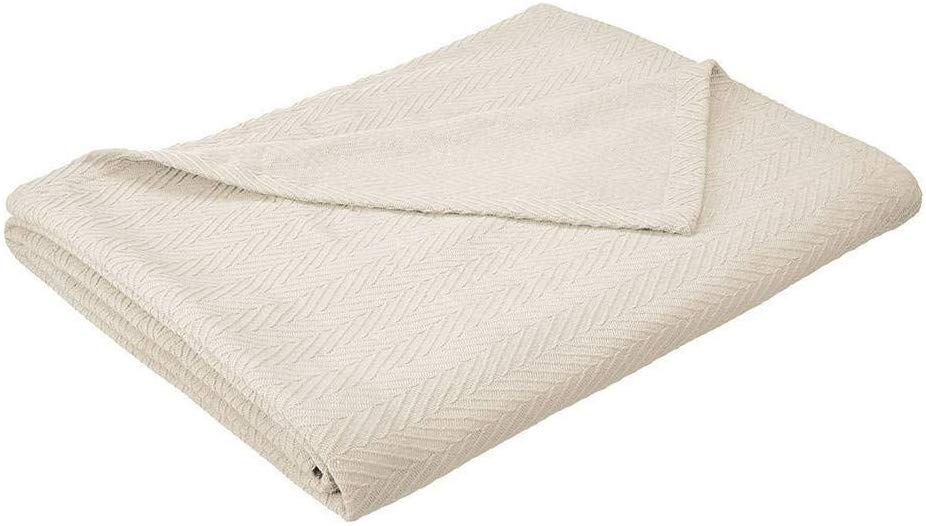 eLuxurySupply Metro Weave Cotton Thermal Blanket