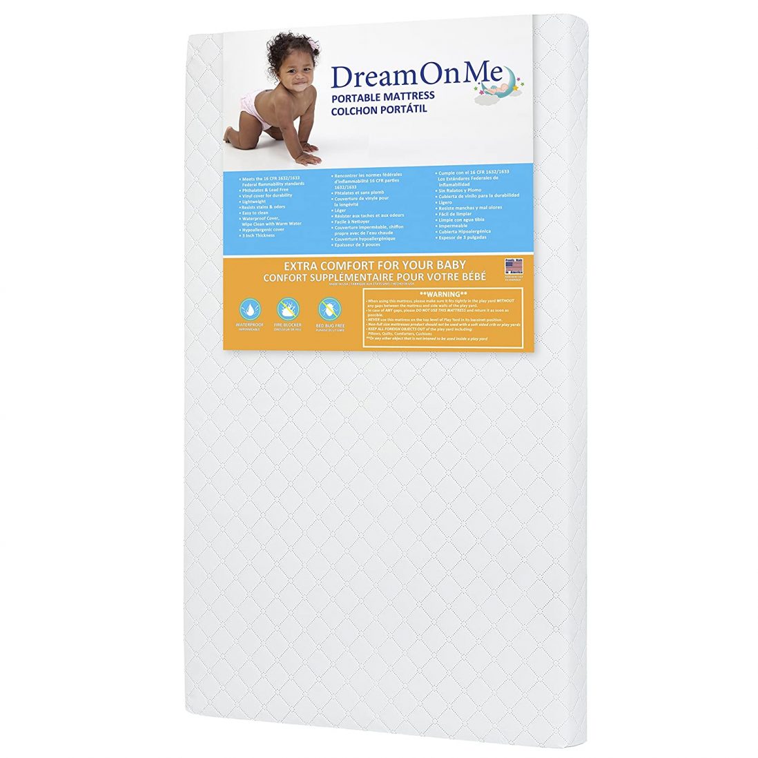 Dream on Me Portable Crib Mattress